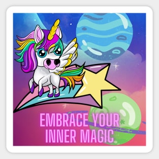 Magical Rainbow Dreams: A Kawaii Unicorn Adventure Sticker